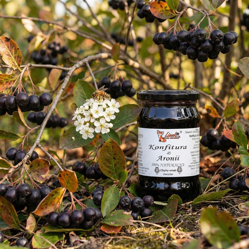 Konfitura z aronii. Naturalna bez konserwantów 370g