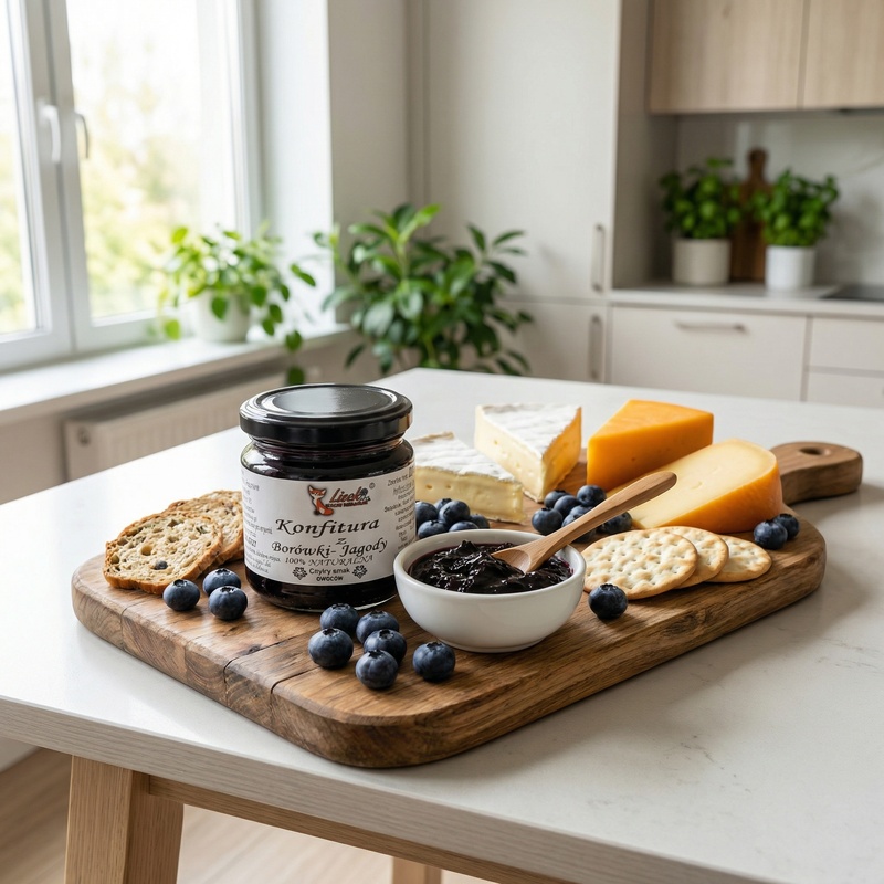 Konfitura naturalna z borówki amerykańskiej 370g. Pyszna w każdej postaci