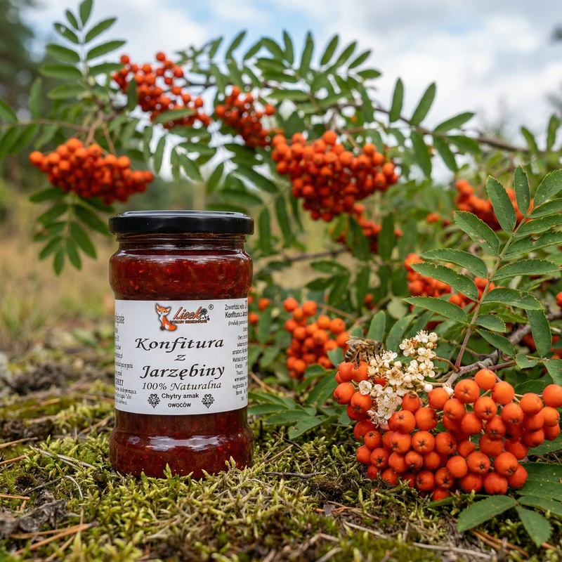 Konfitura z jarzębiny. Naturalna bez konserwantów 370g