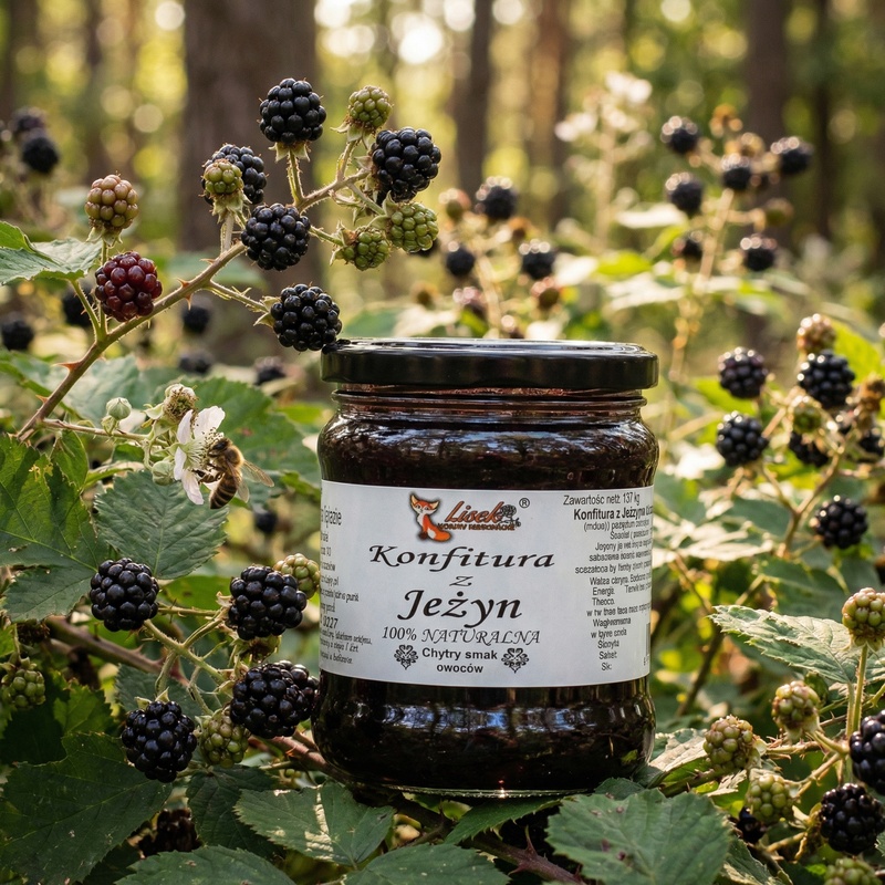 Konfitura z jeżyn. Naturalna bez konserwantów 370g