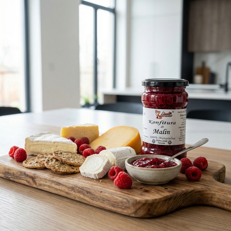 Konfitura naturalna z malin 370g. Pyszna w każdej postaci