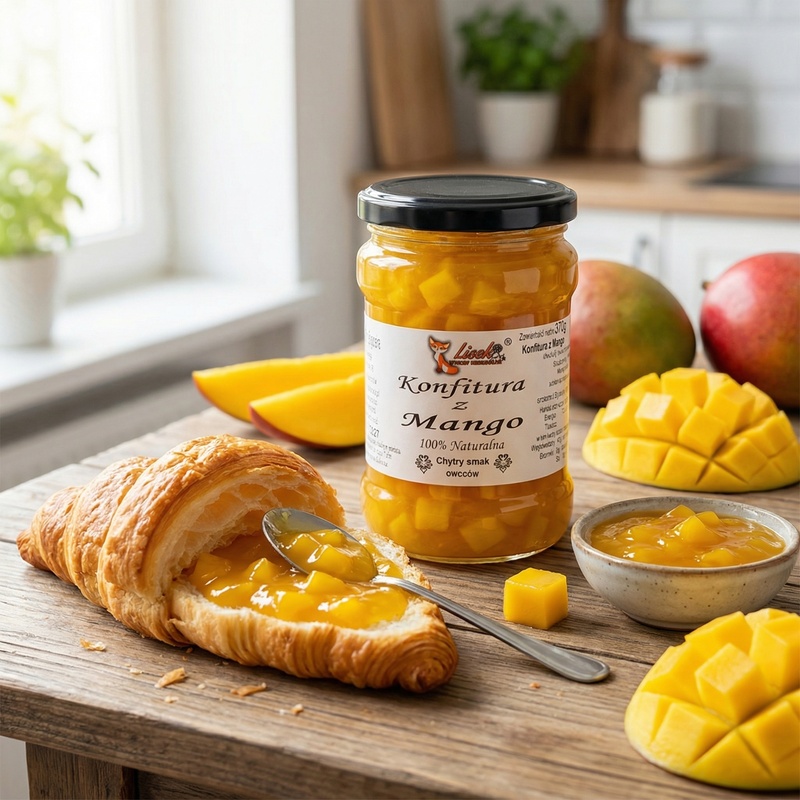 Konfitura naturalna z mango 370g. Pyszna w każdej postaci