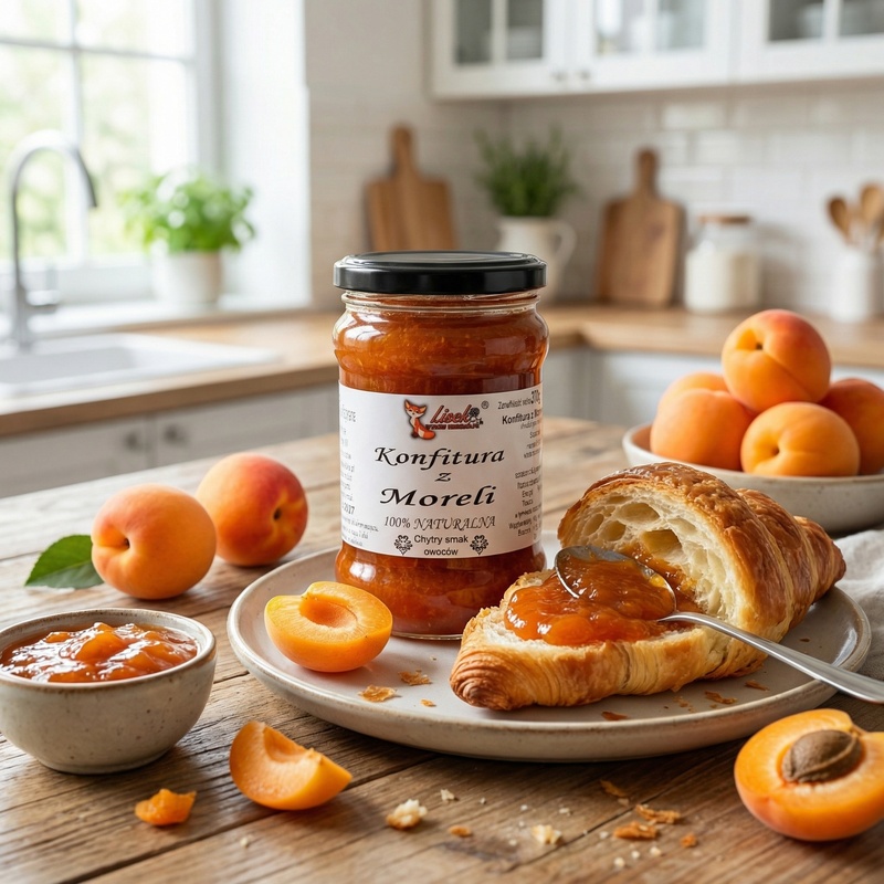 Konfitura naturalna z moreli 370g. Pyszna w każdej postaci