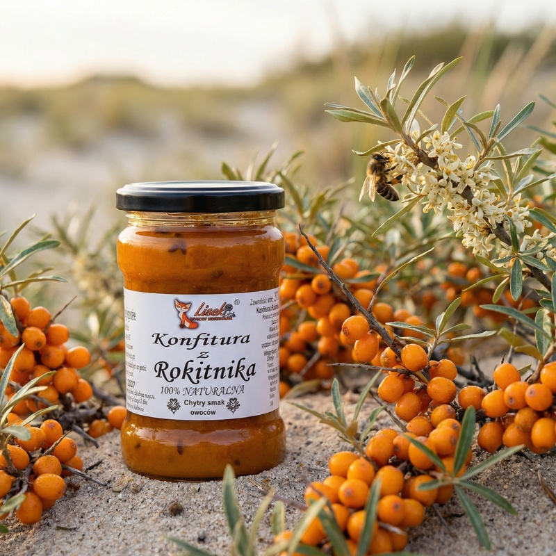 Konfitura z rokitnika. Naturalna bez konserwantów 370g