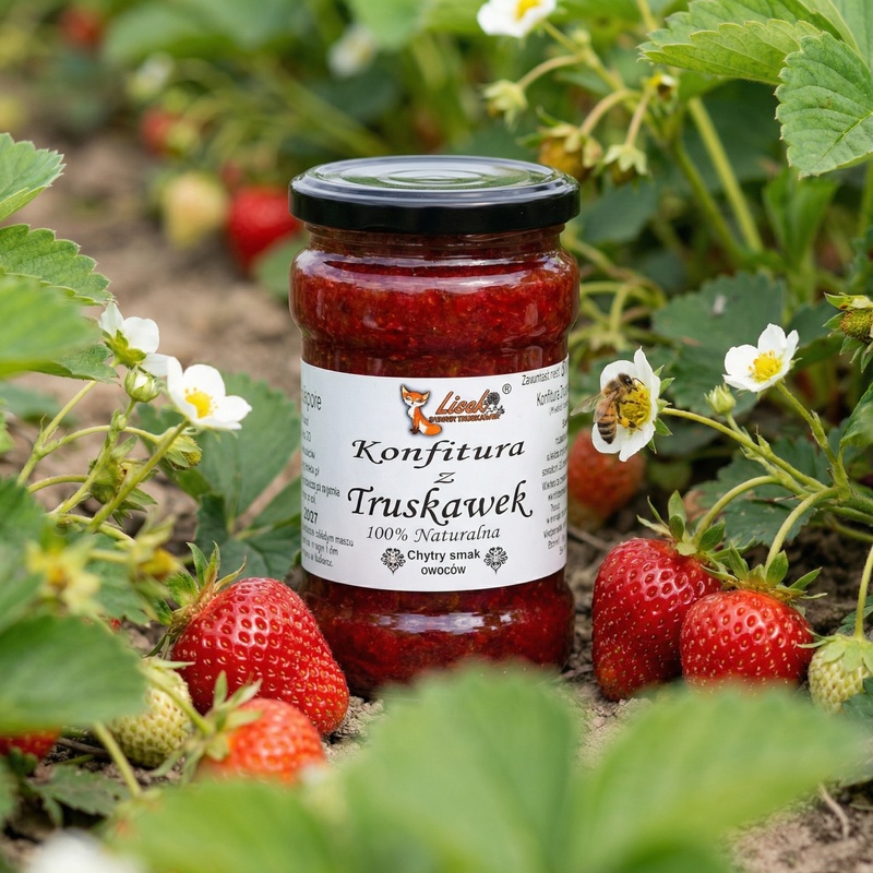 Konfitura z truskawek. Naturalna bez konserwantów 370g