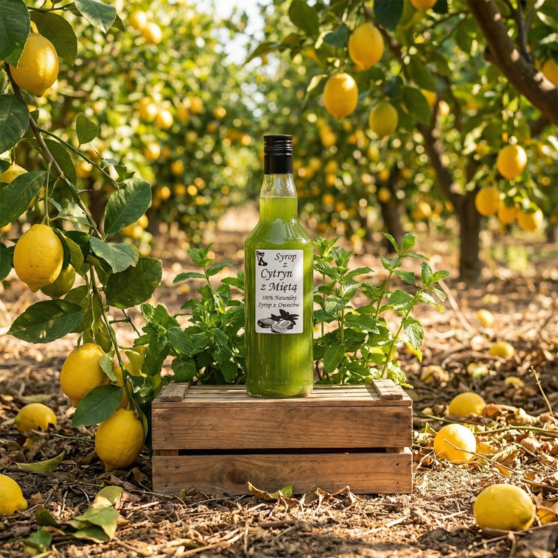 Syrop z Cytryn z miętą w naturalnym otoczeniu