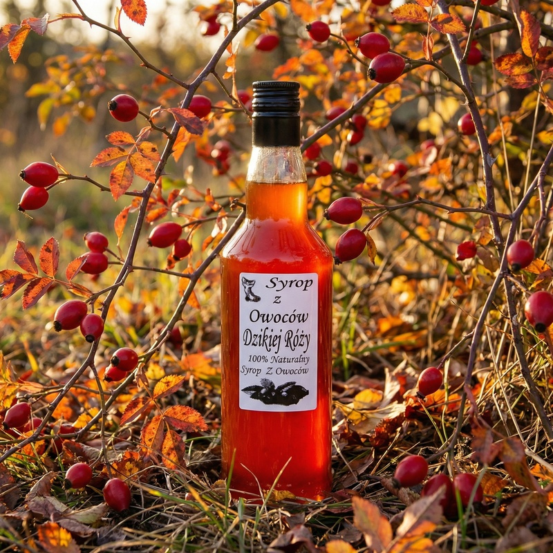 Syrop z Dzikiej Róży w naturalnym otoczeniu