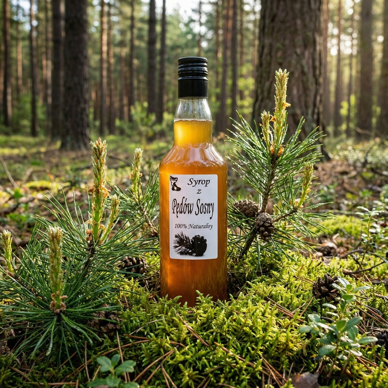 Syrop z Pędów Sosny w naturalnym otoczeniu
