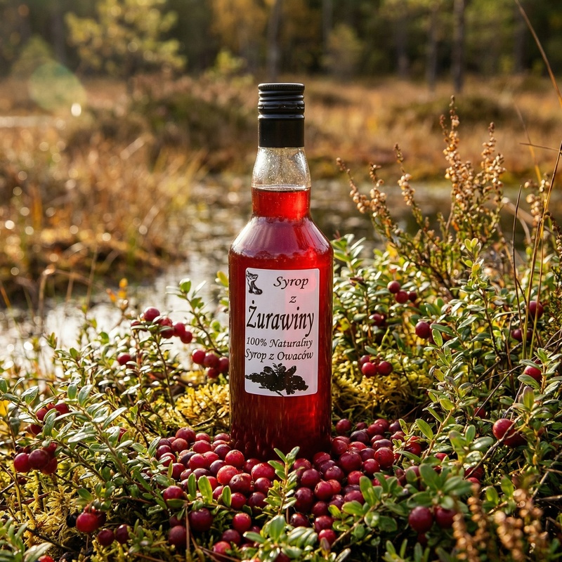 Syrop z Żurawiny w naturalnym otoczeniu