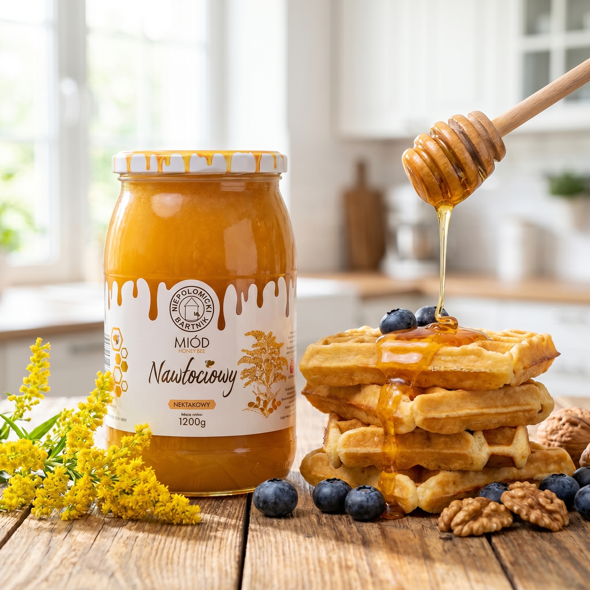 miód nawlociowy 1200g śniadanie