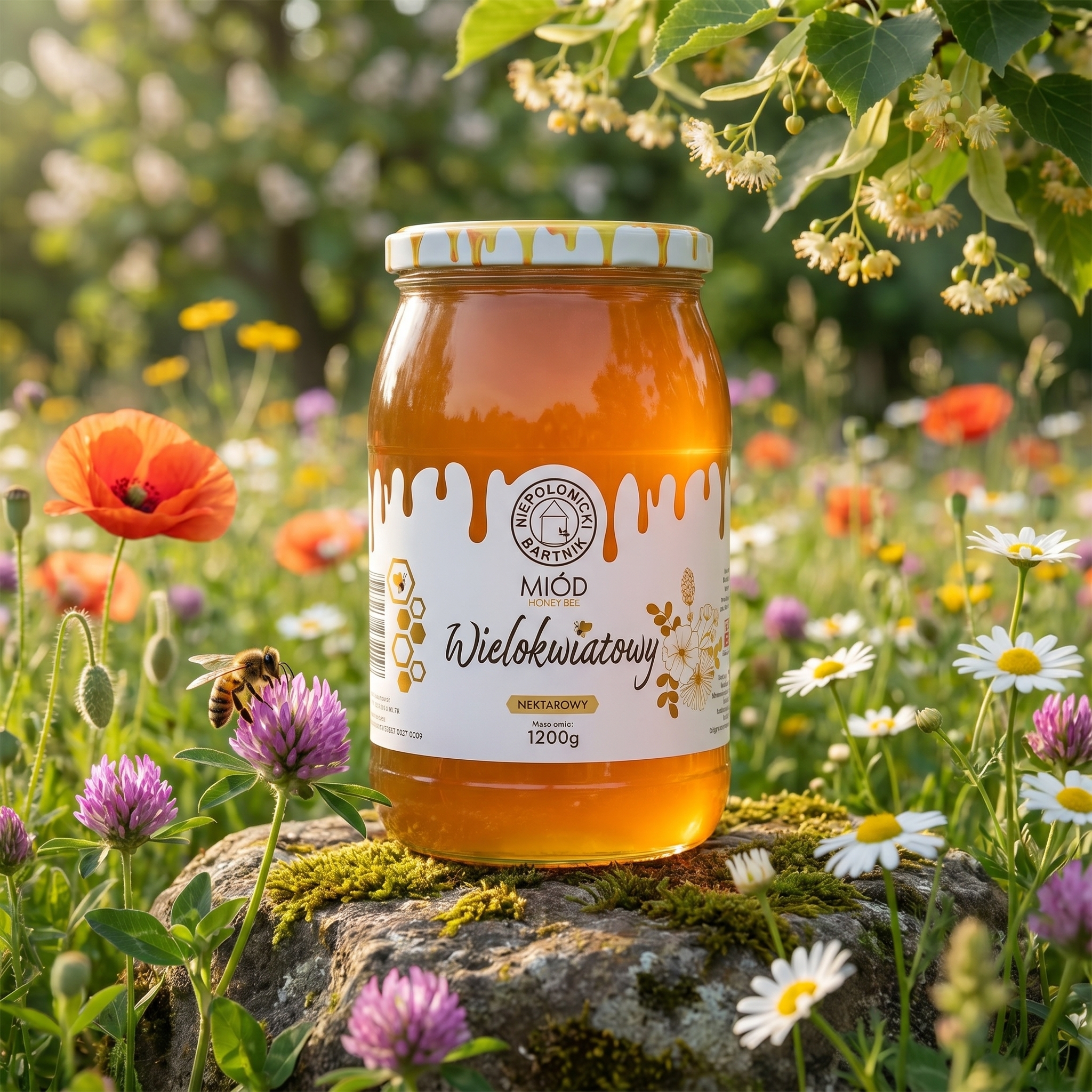 miód wielokwiatowy 1200g natura