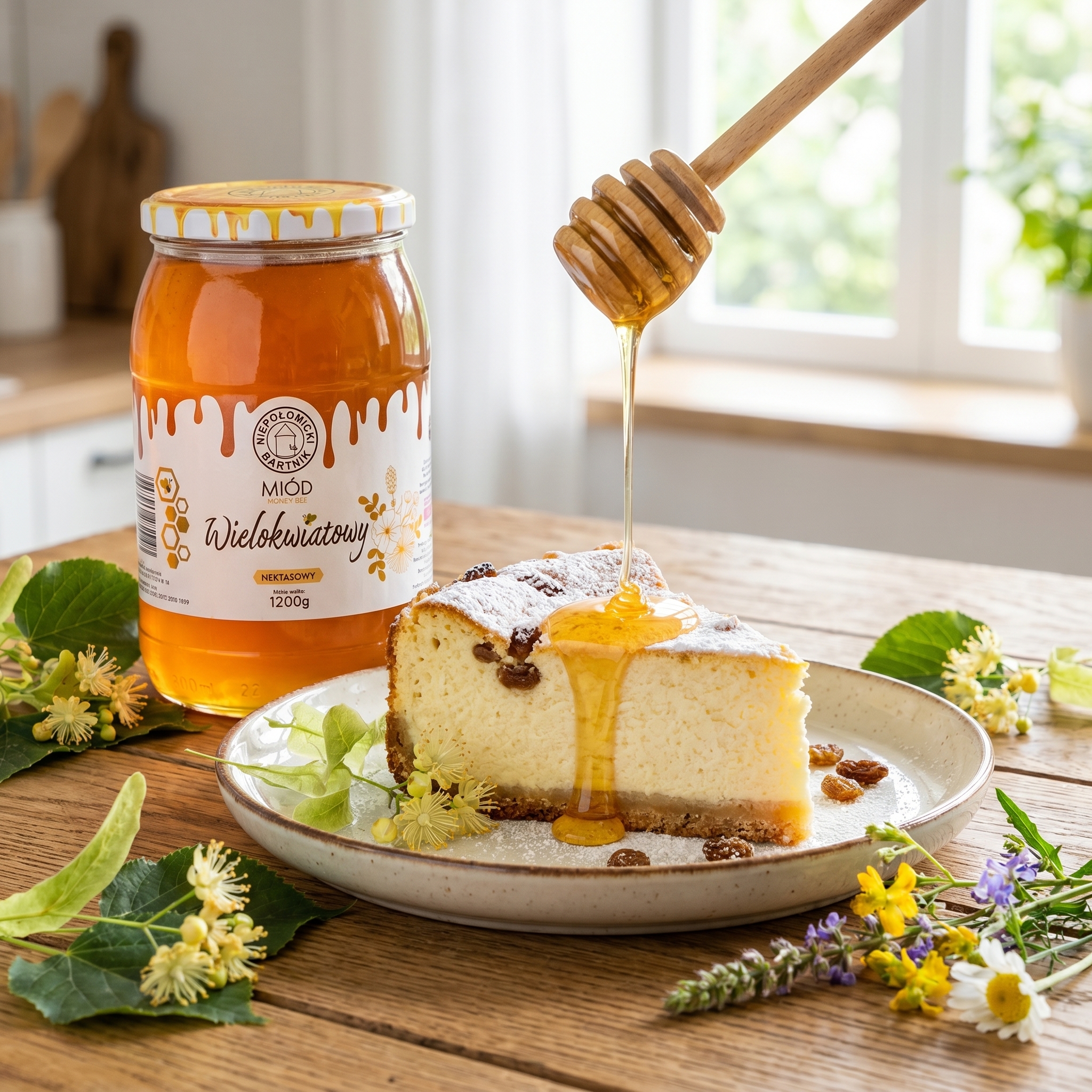 miód wielokwiatowy 1200g śniadanie