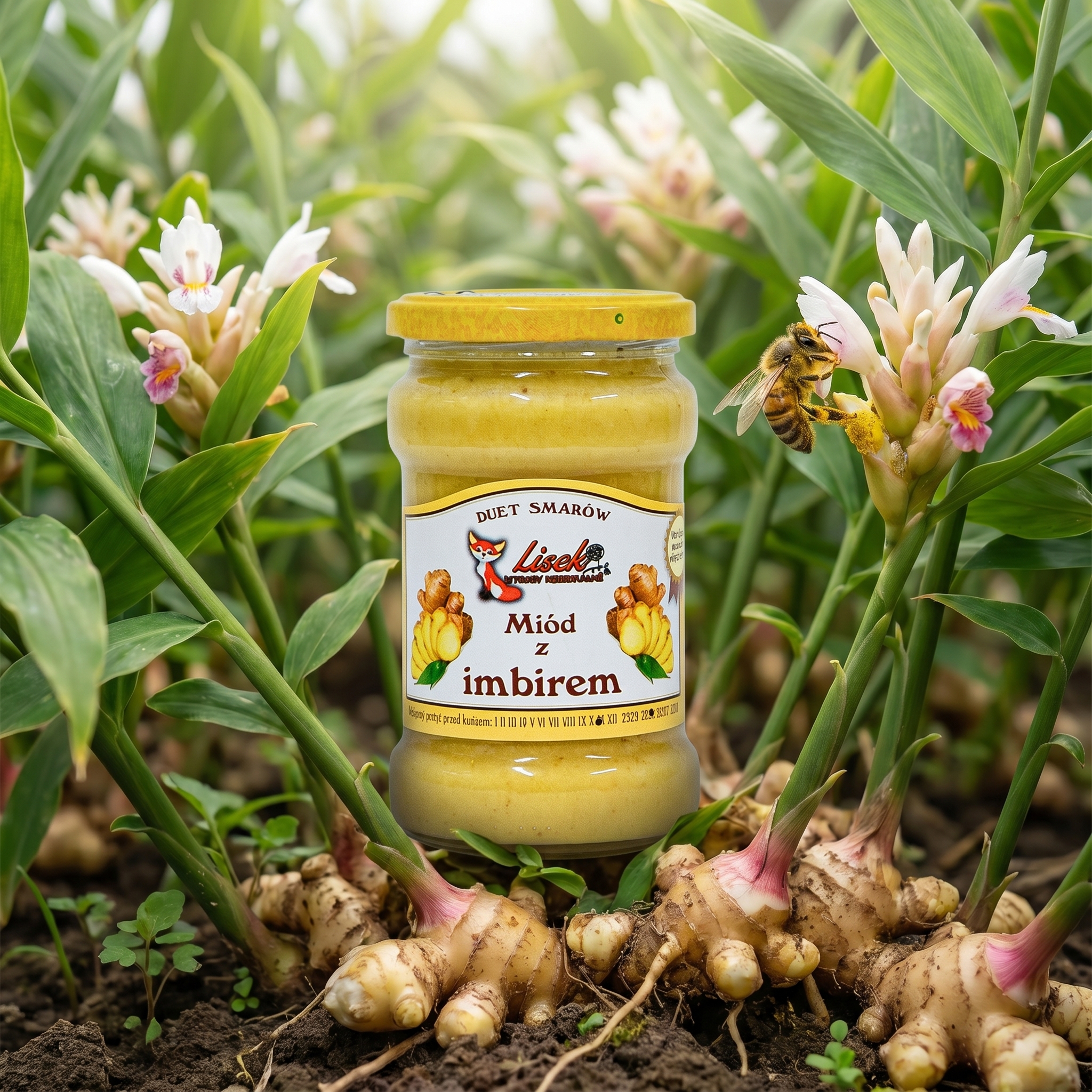 miód z imbirem 400g natura