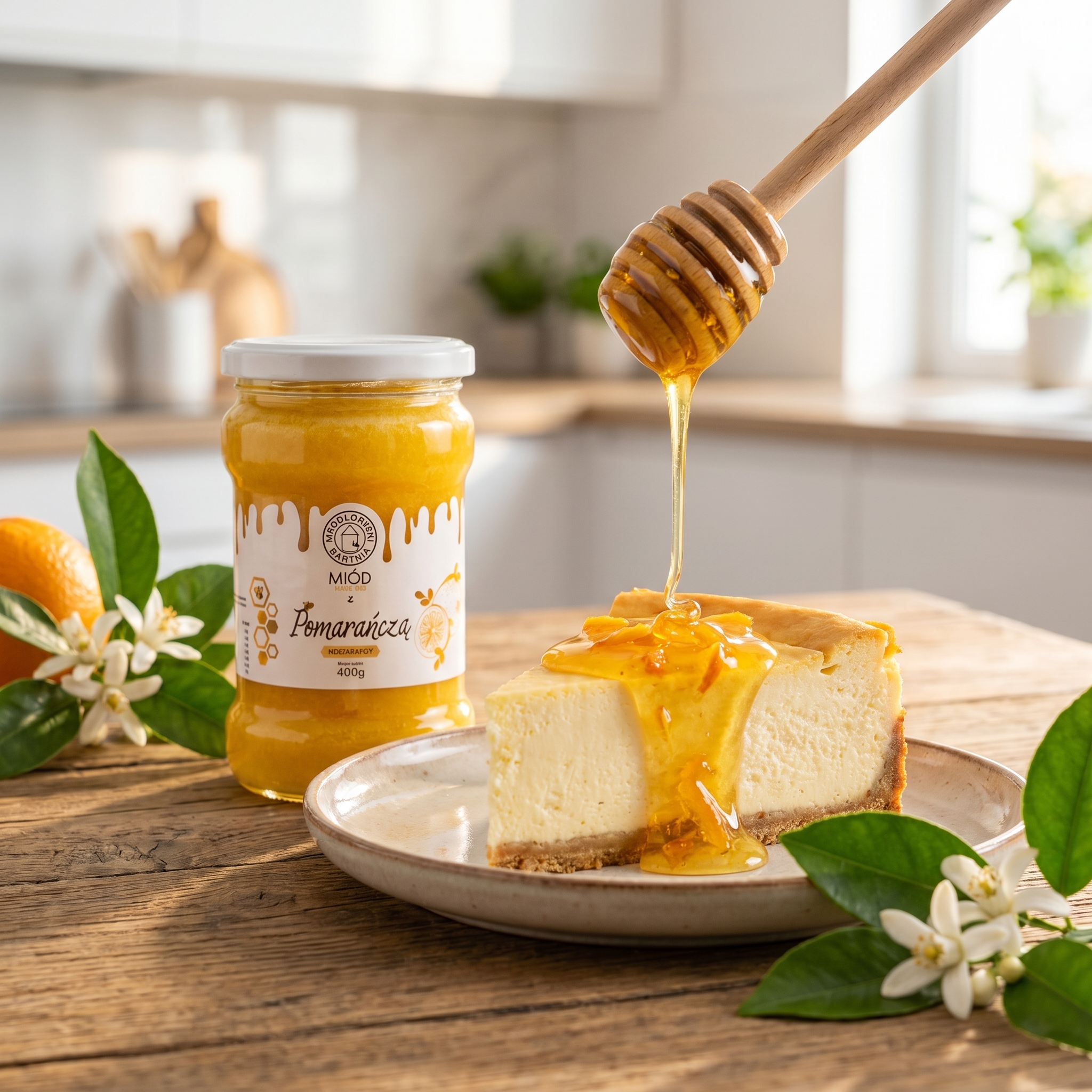 miód z pomarancza2 400g śniadanie